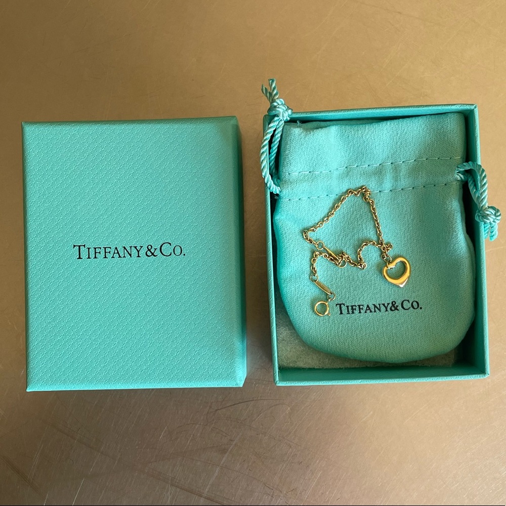 Tiffany & Co. Elsa Peretti Gold Open Heart Bracelet